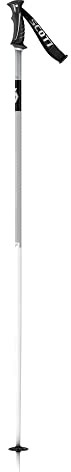 Scott Signature Ski Pole Weiß - Klassischer Herren Aluminium All Mountain Skistock, Größe 135 cm - Farbe White