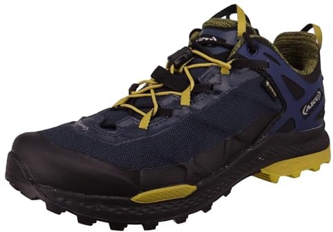 AKU Rocket DFS GTX - Stivali da Trekking, Uomo, Blu/Mustard, 45