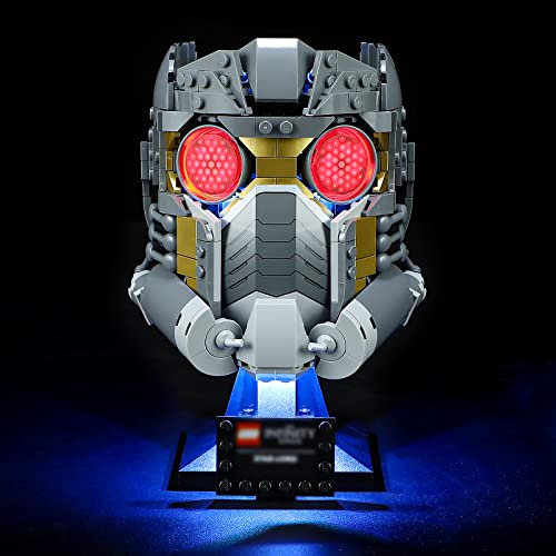 YEABRICKS LED Licht für Lego-76251 Marvel Star-Lords Helm Bausteine Modell (Lego Set Nicht enthalten)