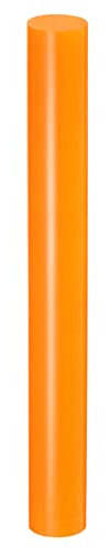 sourcing map 9x1 Acryl Lehmrolle Tonroller Solide Antihaft Plastik Runde Rohr Roller Polymer Ton Stab Fondant Nudelholz für Formen Modellieren Basteln Handwerke Orange