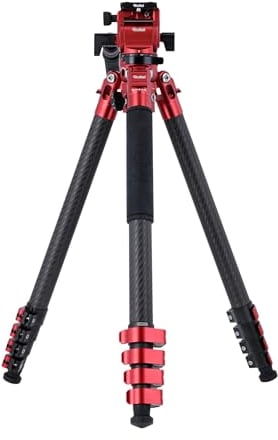 Rollei Easy Traveler Video Carbonstativ - 4,5 kg Tragkraft, 164 cm Höhe, Ultraleicht, Kompakt, Mühelose Feststellfunktion