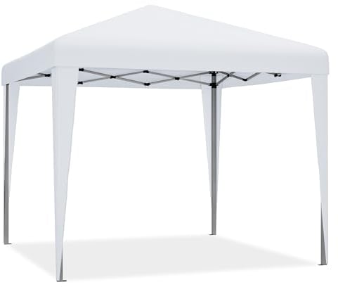 YITAHOME 3 x 3meter Pop-Up Pavillon | wasserdicht Faltpavillon | Anti-UV Gartenzelt Partyzelt | mit Tragetasche und Seilen | für Terrasse Strand Camping Markt Festival (Weiß)