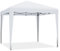 YITAHOME 3 x 3meter Pop-Up Pavillon | wasserdicht Faltpavillon | Anti-UV Gartenzelt Partyzelt | mit Tragetasche und Seilen | für Terrasse Strand Camping Markt Festival (Weiß)