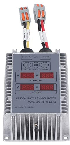 Solarbatterie-Laderegler, Boost-MPPT-Spannung, Einstellbar, Wasserdicht, mit Anzeige 24–85 V, Hohe Umwandlungseffizienz, Mehrere Schutzmaßnahmen, Breites Einsatzspektrum (400W)
