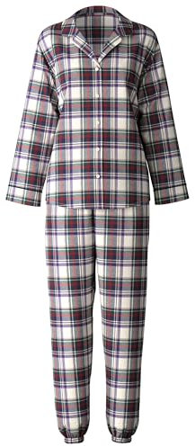 CALIDA Holiday Dreams Pyjama, lang Damen, Flannel