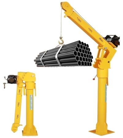 DDKYHU LKW-Kran 500 kg/800 kg/1 Tonne LKW-Kran, 12 V/24 V Haushalts-Kranrahmen für kleine Hubwagen, Auslegerkran (Größe: nur 500 kg Regal) ()