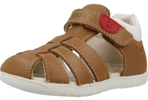 Geox B SANDAL MACCHIA BOY, Baby - Jungen Sandal, Whisky/White,