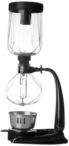 Siphon Coffee Maker - Vacuum Technology Tabletop 5-Cup Glass Pot with Hot Tea Maker Machine for Home and Office Brewing