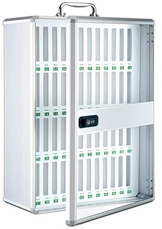 Casier de rangement sécurisé pour téléphone portable avec clés et code, petit coffre-fort numérique pour argent, idéal pour bureau, salle de classe et salle de sport, 37 x 20 x 49 cm