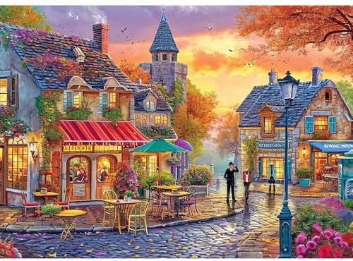 Puzzle 1000 Teile,Puzzle Erwachsene, EIN Herausforderndes Rätsel,Puzzlespiele für Die Ganze Familie,Geschenke für Frauen,Geschenke für Männer,Thema:Neonstraße