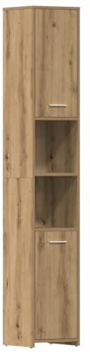 vidaXL Bathroom Cabinet Artisan Oak 30x30x183.5 cm Engineered Wood