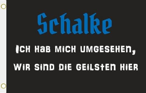 U24 Flagge Fahne Schalke die geilsten Hissflagge 90 x 150 cm