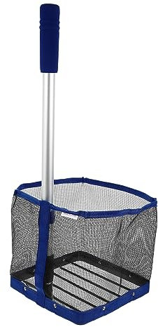 POPETPOP Teleskop Tischtennis Ball Picker Einstellbar Pingpong Ballsammelnetz Tragbarer Ballretriever mit Einziehbarem Griff für Spielplatz und Training
