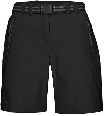 killtec Damen Funktionsbermudas/Shorts mit Gürtel KOS 19 WMN BRMDS, schwarz, 50, 42807-000