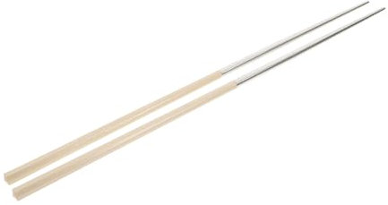 Genérico 1 Par De Palillos De Acero Inoxidable Para Ollas Calientes Palillos Para Uso Público Palillos Gruesos Palillos Fritos Palillos Para Barbacoa Pulseras Anudadas Pulseras De