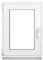 Framex Ventana de sótano PVC pequeña blanca de ANCHO x ALTO 50 x 65 cm (500 x 650 mm), doble acristalamiento (32 mm), oscilobatiente, DIN izquierda, Premium