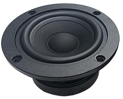 Altoparlante per Bassi da 4 Pollici Subwoofer 15 W 8 Ohm Woofer Altoparlante in Fibra di Carbonio Altoparlante per Auto Subwoofer Fai da Te 1 Pezzo