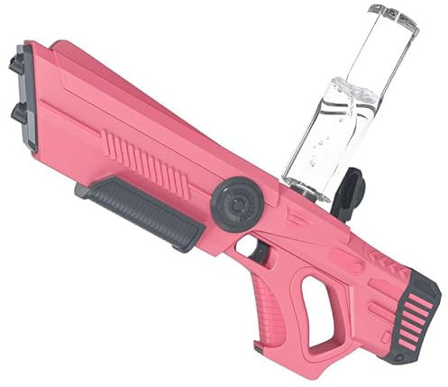 Pistola Ad Acqua Elettrica, Pistola Ad Acqua Con Portata 8-10 m, 3 Colori, Assorbimento Automatico Dell'acqua, Grande Capacità, Adatta Per Spiaggia, Piscina, Giardino (Rosa)