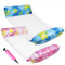 2er-Set 4-in-1 Wasserhängematte mit Netz & Aufblasbare Hängematte Pool – Pool-Hängematte & Wasser-Hängematte, Schwimmbett & Loungesessel für Erwachsene & Kinder – Ahornblatt-Blau & Ahornblatt-Magenta