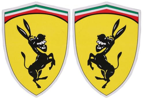 mophrati Adesivo per auto Serpente d'asino Decalcomania riflettente Distintivo Ornamenti Adesivi Accessori Articoli per feste Sostituzione per Ferrari