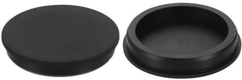 sourcing map Lot de 2 bouchons en silicone avec trou, bouchons en caoutchouc ronds étanches, bouchons de bouteille, bouchons de tuyau, embouts de tuyau pour trou de 80 mm / 3,15 pouces pour baignoire