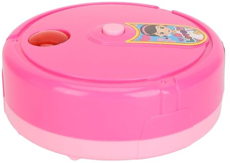 Brrnoo Simulationsroboter-Kehrmaschine, Rosa Automatisches Reinigungsspielzeug mit Lichtern für, Kleinkinder, Staubsauger, Pädagogischer Kehrroboter für Frühes Lernen