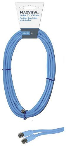 Maxview Koaxialkabel flexibel mit F-Stecker 5m