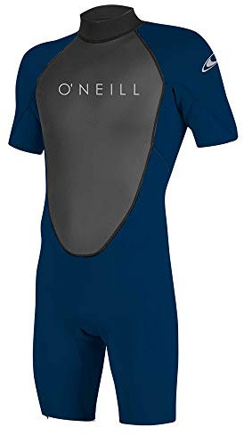 O'Neill Wetsuits Men's Reactor-2 2mm Back Zip Spring Wetsuit, Black/Abyss, L