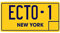 Ghostbusters ECTO 1 US Style Number Plate Movie Sign Man Cave Accessory