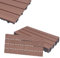 HENGMEI 12 pezzi (2m²) Piastrelle da esterni Pavimenti 30 x 60 cm per Giardino pavimentazione in WPC per pavimenti esterni, patio, piscina, terrazza, giardino, Marrone
