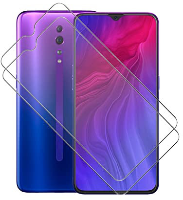AQGG OPPO Reno Z Pantalla Premium Film, [2 Piezas] Vidrio Templado Cristal Templado Protector de Pantalla para OPPO Reno Z