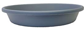 The HC Companies Soucoupes pour Pot de Fleurs – Soucoupe en Plastique pour l'extérieur et l'intérieur – Plateau de Pot de Fleurs au Design Traditionnel pour l'évacuation de l'eau – Plateau Rond