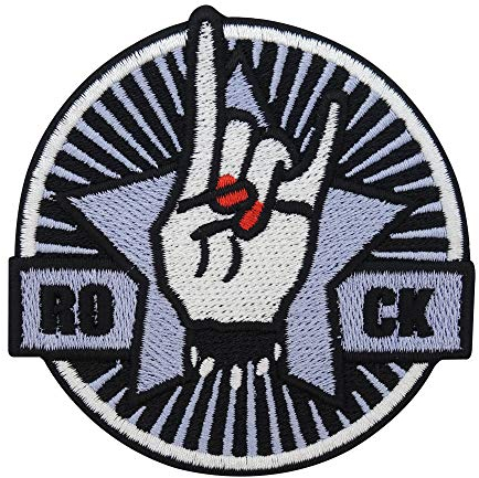 Finally Home Rock Bügelbild Patch zum Aufbügeln | Musik Patches, Aufbügelmotive