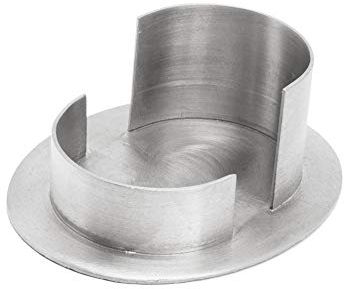 NKlaus Kerzenhalter oval Für Kerznen 7,3 x 5cm Messing vernickelt Fuß 10x8 cm Kerzenständer 3,5cm hoch Hochzeitskerzen Taufe Kommunion Dekoration 2822