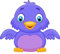 kleberio® Aufkleber Sticker Vogel lila 8 x 10 cm birdsticker lustig Coole Sticker selbstklebend Autoaufkleber Bild Dekoration Set Car Motorradhelm Caravan Wohnwagen Tiere Tier Kindergarten