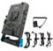 Supfoto V-Mount Akkuplatte mit 15 mm Stabhalterung V Lock Akkuplatte mit D-Tap & USB-Ausgang LP-E6 Dummy Akku für BMPCC 4K/6K 5D2/5D3/5D4/6D/6D2/7D/7D2/70D/80D/5DSR Kamera
