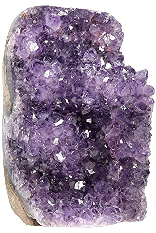 Nupuyai Amethyst Druse Groß Kristall Drusensegment Edelstein Rohstein Deko | Amethyst Stein Rohstein 800-900g, natürlicher Mineralstein, Feng Shui Heilstein, Amethyst Druse Stehend Dekoration