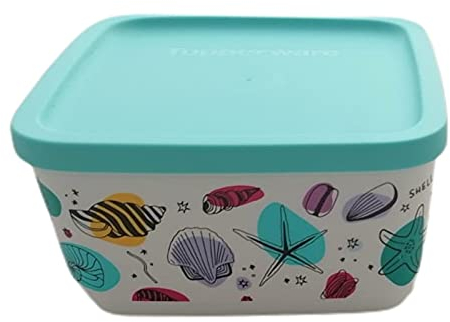 Tupperware Cubix 650 ml Sommer Muscheln Aufbewahrungsdose Vorratsdose Kaffee Dose