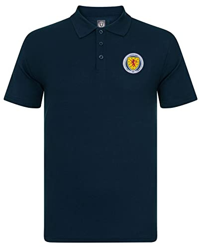 Schottland - Herren Polo-Shirt mit Wappen - Offizielles Merchandise - Geschenk für Fußballfans