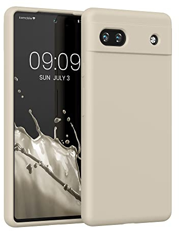 kwmobile Handyhülle für Google Pixel 6a Hülle, für Pixel 6a Case - Hülle Silikon - kabelloses Laden - Zuckerguss