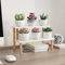 2 Tiers Desk Ladder Shelf White