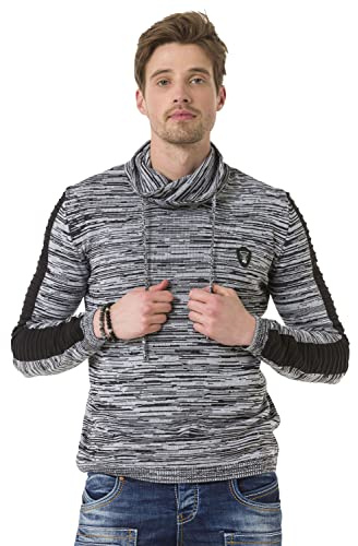 Cipo & Baxx Herren Pullover Series – Stylischer Strickpullover im modernen Design mit hohem Perfekt für Freizeit, Alltag & Coole Streetwear Outfits