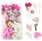 Fiori Secchi per Resina Fiori Secchi Decorativi Fiori Secchi per Candele Fiori Secchi per Decorazioni per Resina Epossidica Bouquet Fiori Secchi Artigianato Scrapbooking Decorazioni Floreali (Rosa)