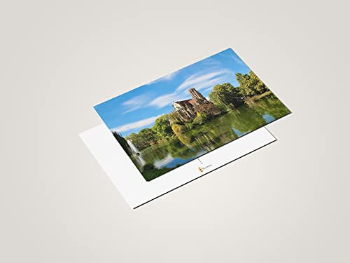 Luxus Deutschland Postkarten | 24-Karten-Set | 12x2 Karten | Grußkarten 2023 (Stuttgart)