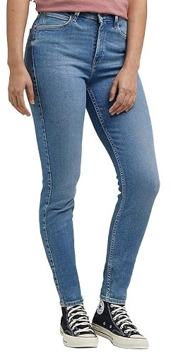Lee Women's Scarlett HIGH Jeans, Bright Storms, 29W / 31L