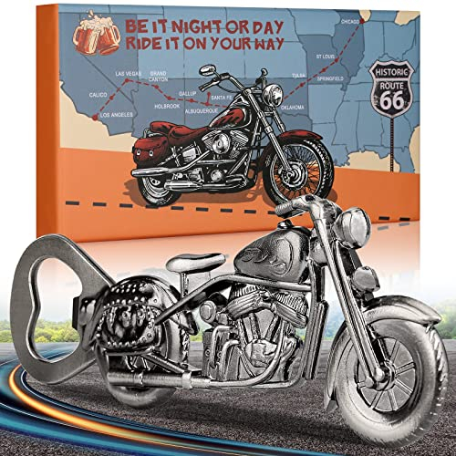 LULLEA Décapsuleur de Bière de Moto, Cadeau Fête des Pères, Cadeau Homme, Idee Cadeau de Moto Homme, Cadeau Anniversaire Homme, Cadeau Noel Cadeau Unique Bière pour Lui Papa Petit Ami Mari Grand-Père