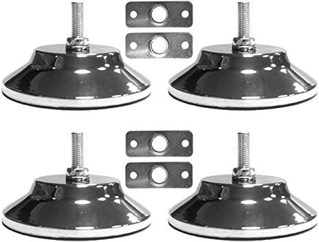 AID Lot de 4 niveleurs de billard/pieds de table de en métal de 12,7 cm