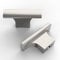 9BUILD 10 Pack Brushed Satin Nickel Drawer Knobs and Cabinet Handles - T Bar Cupboard, Kitchen Door, Dresser, Wardrobe - Single Hole EU0029