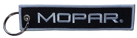 Mopar Porte-clés brodé avec logo RWB 12,7 x 2,5 cm | logos à l'avant et à l'arrière, Porte Clé Voiture Original, Multicolore, 5'' x 1''