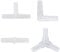 Pawfly 40 Piece Aquarium Air Line Connectors 4 Types of Plastic Tubing Connectors for 4-6 mm Hose White Aquarium Airline Fittings for Fish Tank Pond Air Pump Pipe Airline
